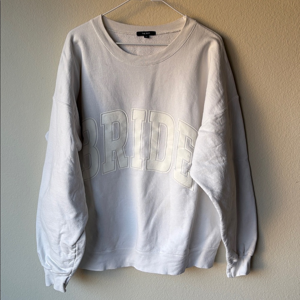 The Bar Bride White Sweatshirt - Picture 2 of 3